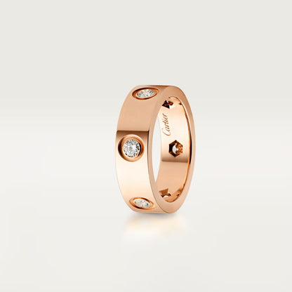 [Blue Tears Jewelry]LOVE 5.5MM 6 DIAMOND RING