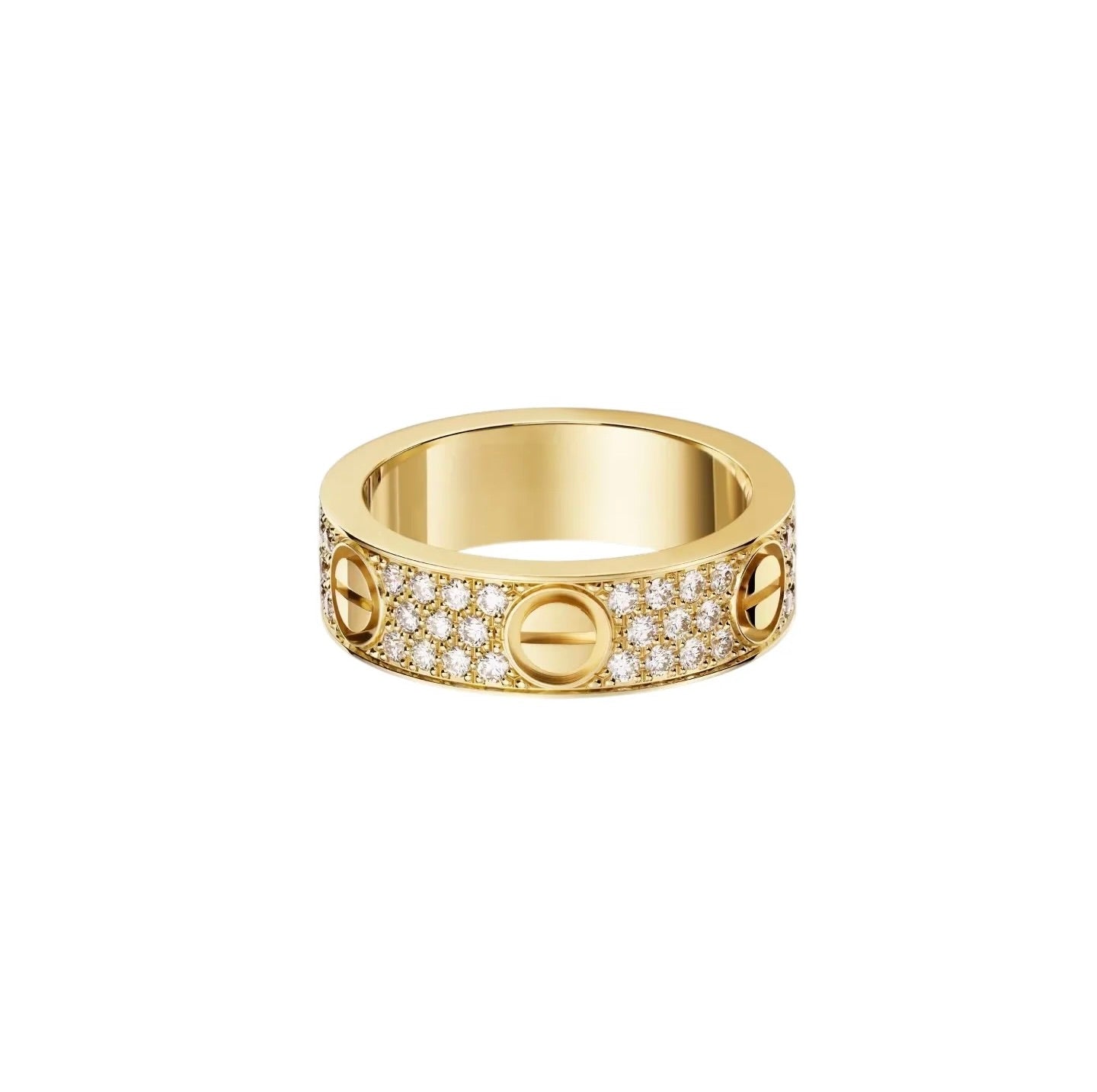 [Blue Tears Jewelry]LOVE RING 5.5MM DIAMONDS PAVED