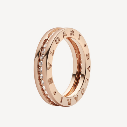 [BLUE TEARS]ZERO 1 ONE-BAND PAVED DIAMONDS ON THE SPIRAL RING