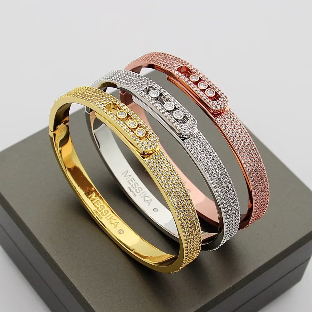 [Blue Tears Jewelry]Move Noa Full Pavé Diamond Bangle Bracelet