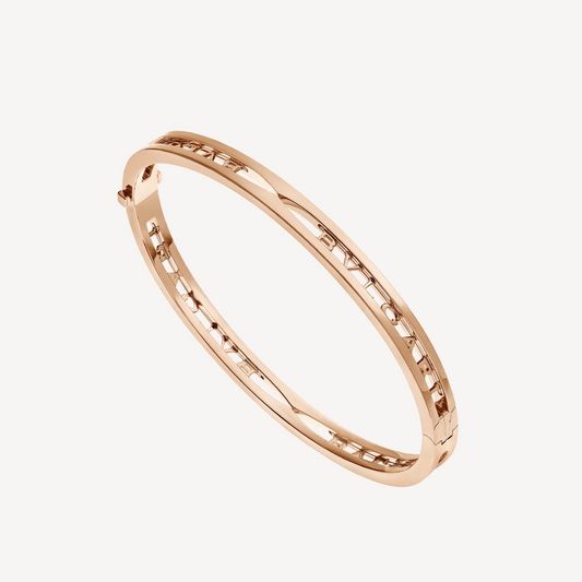 [BLUE TEARS]ZERO 1 SPIRAL LOGO PINK GOLD BRACELET