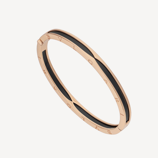 [BLUE TEARS]ZERO 1 PINK GOLD WITH BLACK CERAMIC BRACELET