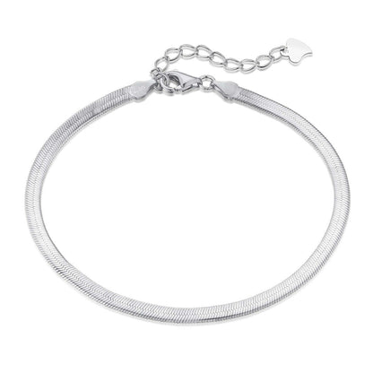[Nova Jewelry]Flat Snake Bone Chain Blade Necklace