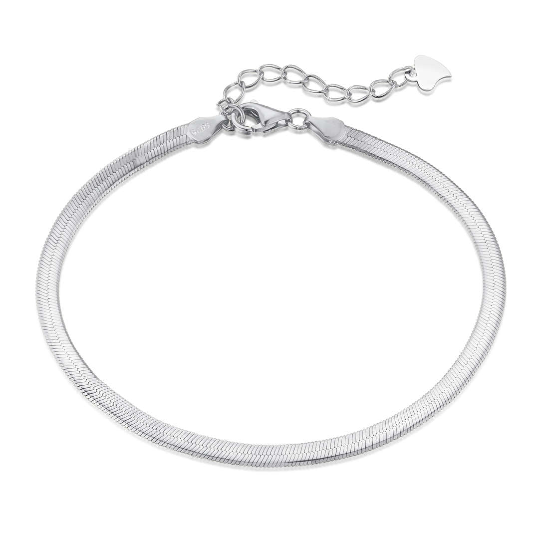 [Nova Jewelry]Flat Snake Bone Chain Blade Necklace
