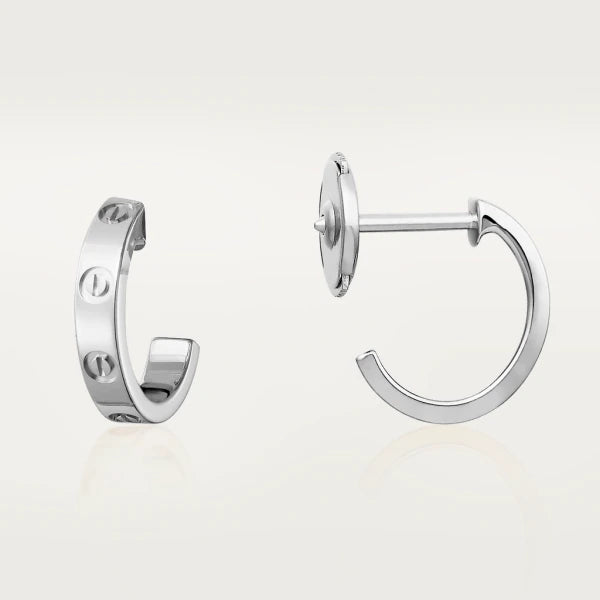 [BLUE TEARS]LOVE EARRINGS 2.65MM SILVER