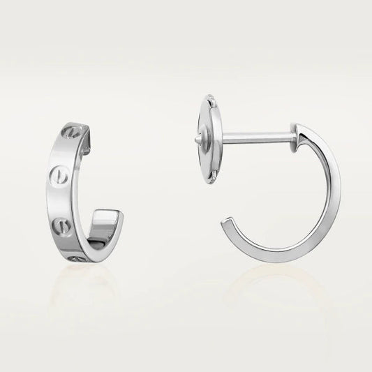 [BLUE TEARS]LOVE EARRINGS 2.65MM SILVER
