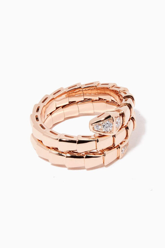 [BLUE TEARS]SERPENTS DOUBLE ROW DIAMOND RING