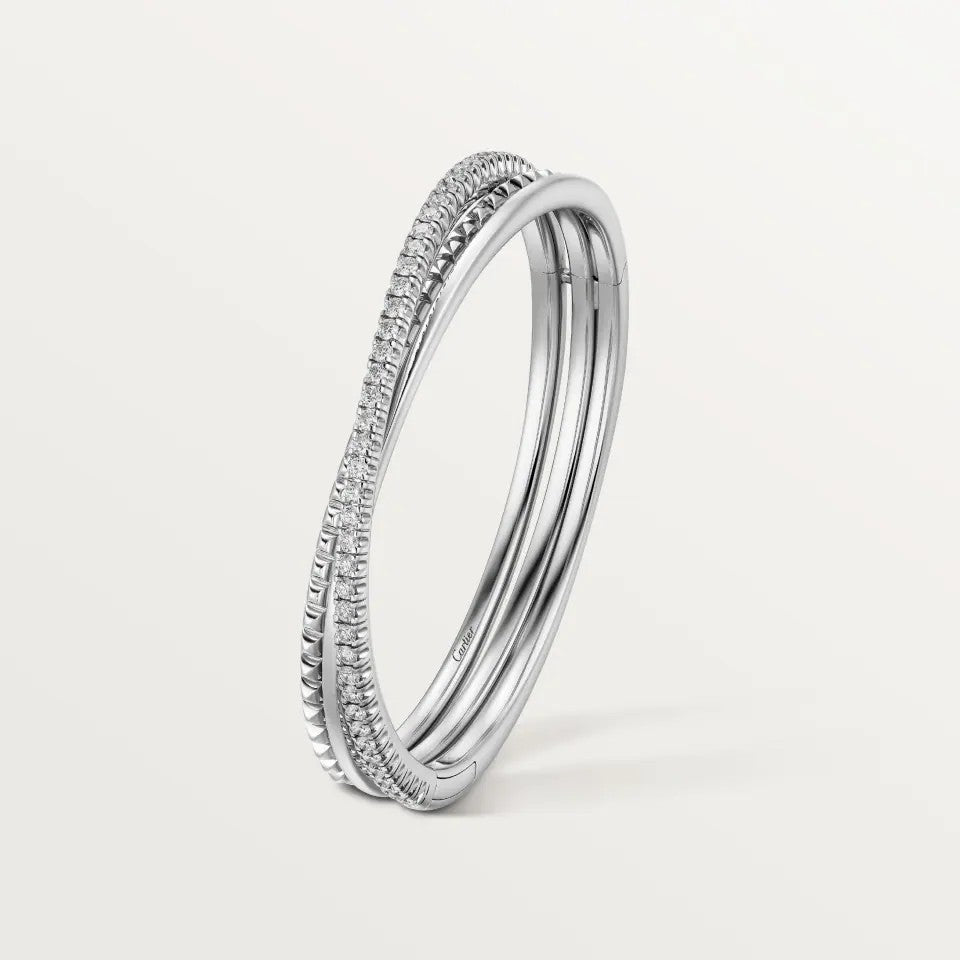 [Blue Tears Jewelry]ETINCELLE HALF-PAVED DIAMOND BRACELET