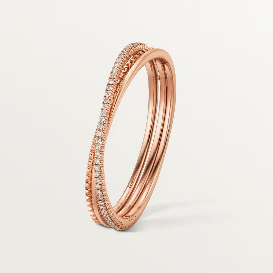 [Blue Tears Jewelry]ETINCELLE HALF-PAVED DIAMOND BRACELET