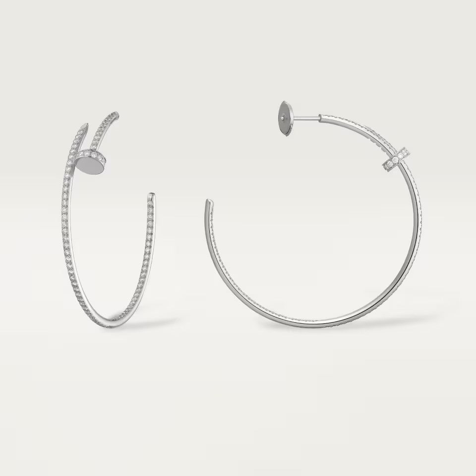 [Blue Tears Jewelry]JUSTE FULL DIAMOND LARGE EARRINGS