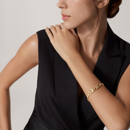 [Blue Tears Jewelry]PANTHERE HALF DIAMOND ON CHAIN BRACELET