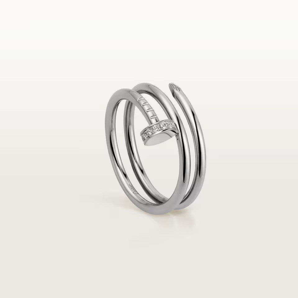 [Blue Tears Jewelry]JUSTE RING 4.8MM HALF DIAMOND