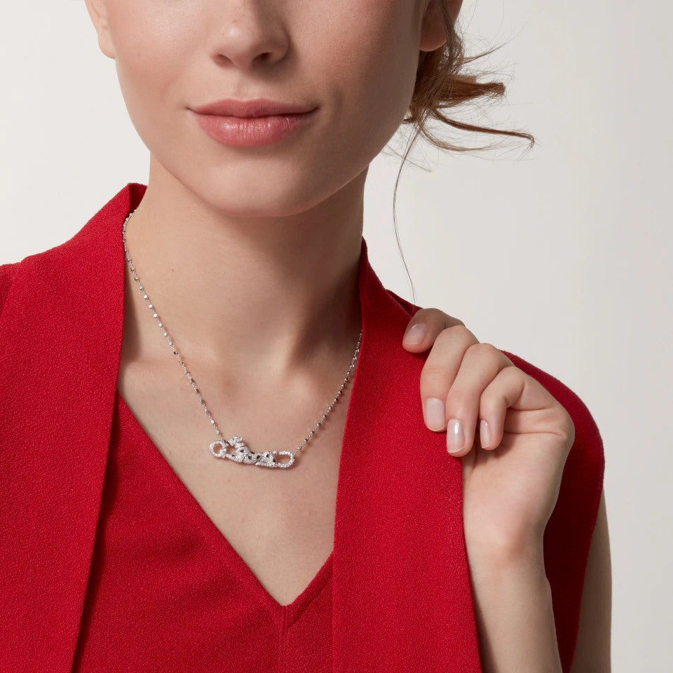 [Blue Tears Jewelry]PANTHERE PAVED DIAMOND NECKLACE