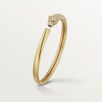[Blue Tears Jewelry]PANTHERE HALF DIAMOND OPEN BRACELET