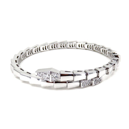 [BLUE TEARS]SERPENTI BRACELET DIAMONDS SILVER