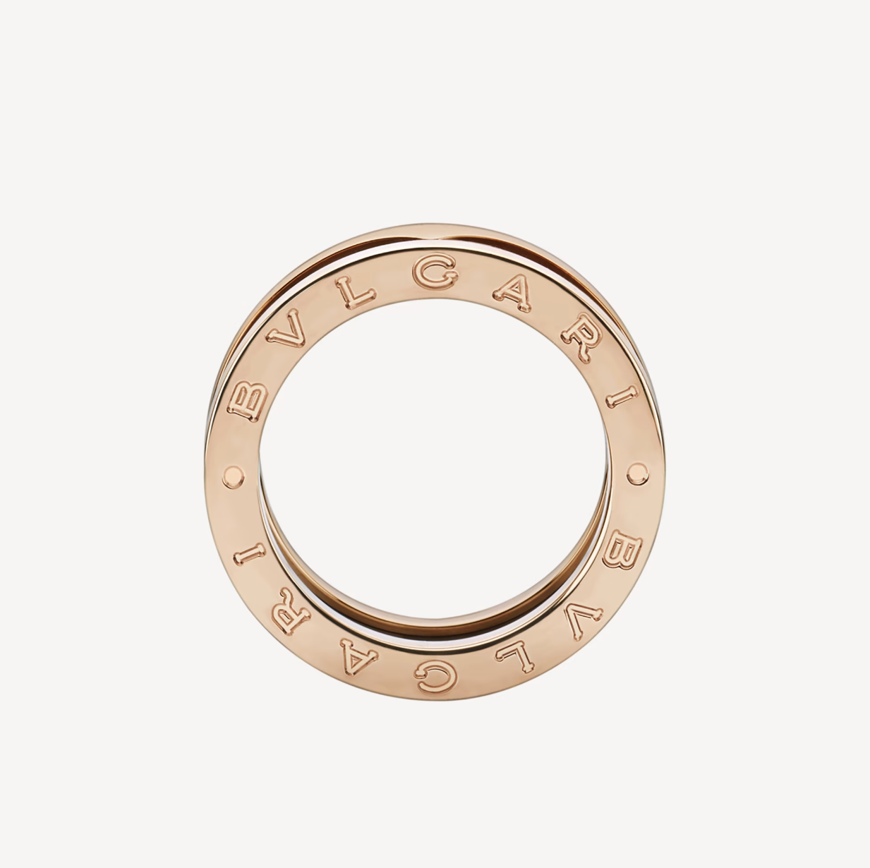 [BLUE TEARS]ZERO 1 TWO-BAND LOOPS AND BLACK CERAMIC PINK GOLD RING