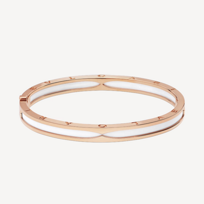 [BLUE TEARS]ZERO 1 PINK GOLD WITH WHITE CERAMIC BRACELET