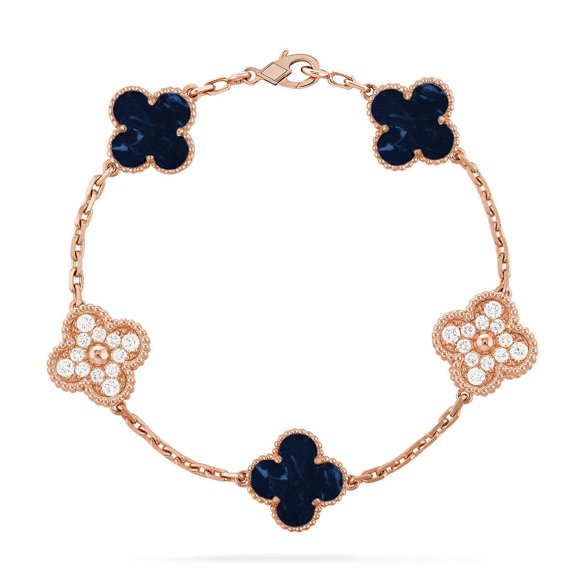 [BLUE TEARS]CLOVER 5 MOTIF PIETERSITE BRACELET COLLECTION