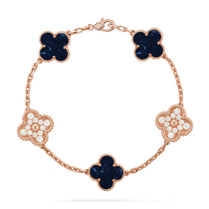 [BLUE TEARS]CLOVER 5 MOTIF PIETERSITE BRACELET COLLECTION