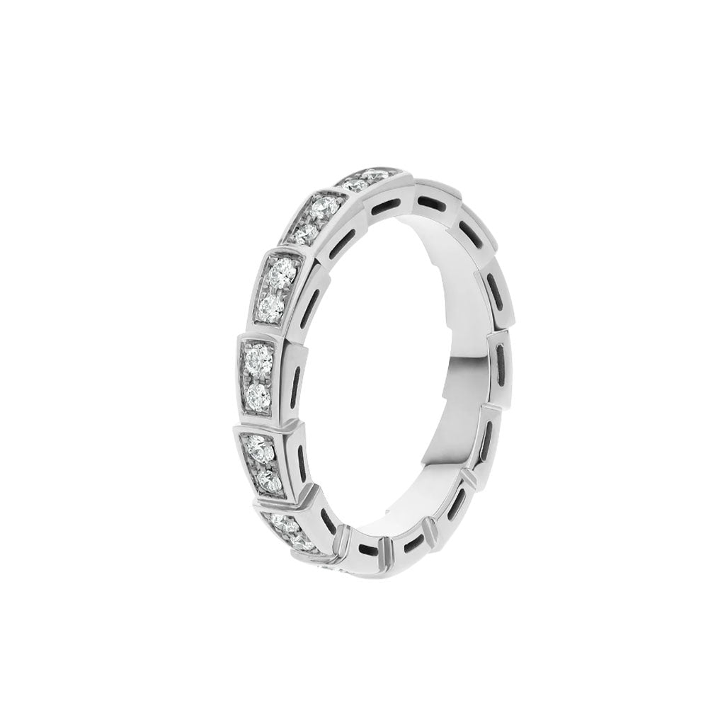 [BLUE TEARS]SERPENTI RING SILVER DIAMOND PAVED 3MM