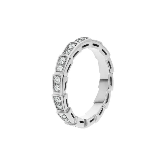 [BLUE TEARS]SERPENTI RING SILVER DIAMOND PAVED 3MM