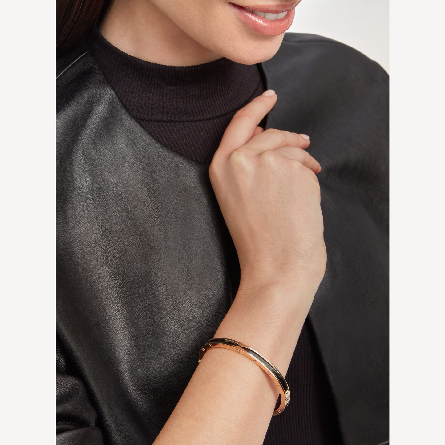 [BLUE TEARS]ZERO 1 PINK GOLD WITH BLACK CERAMIC BRACELET