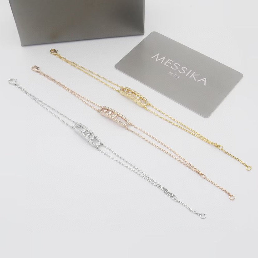 [Blue Tears Jewelry] Move Classique pavé bracelet