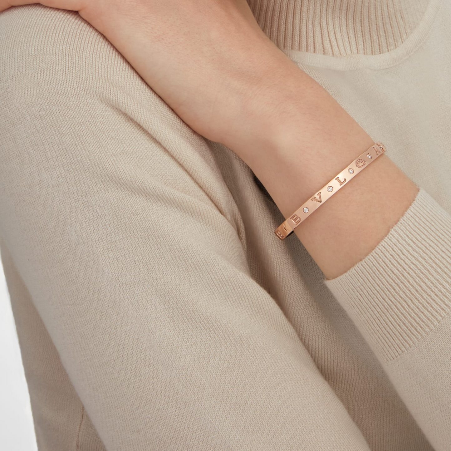 [BLUE TEARS]ZERO 1 PINK GOLD 12 DIAMONDS BRACELET