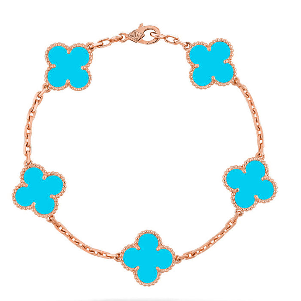 [BLUE TEARS] CLOVER 5 MOTIF TURQUOISE BRACELET COLLECTION