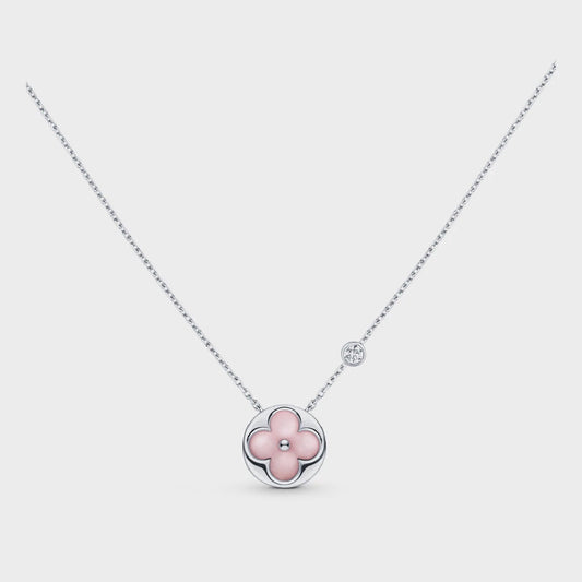 [BLUE TEARS]SUN MOTIF PINK MOP SILVER BRACELET
