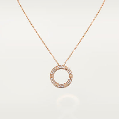 [Blue Tears Jewelry]LOVE NECKLACE 16MM  FULL DIAMOND