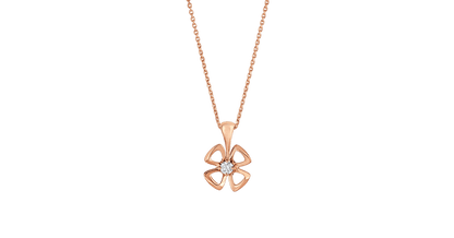 [BLUE TEARS]FIOREVER NECKLACE DIAMOND CENTER