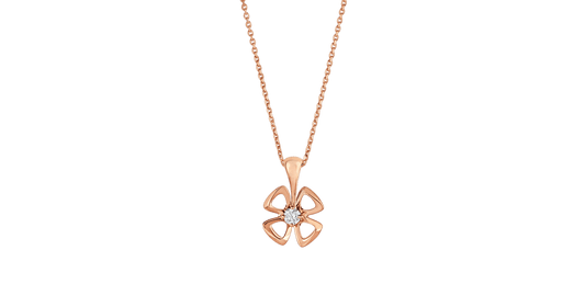 [BLUE TEARS]FIOREVER NECKLACE DIAMOND CENTER