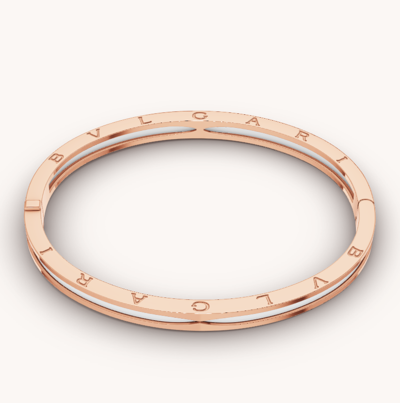 [BLUE TEARS]ZERO 1 PINK GOLD WITH WHITE CERAMIC BRACELET