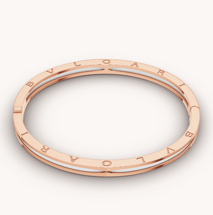 [BLUE TEARS]ZERO 1 PINK GOLD WITH WHITE CERAMIC BRACELET