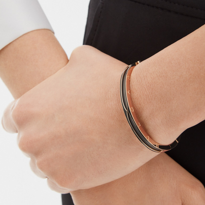 [BLUE TEARS]ZERO 1 PINK GOLD WITH MATTE BLACK CERAMIC BRACELET