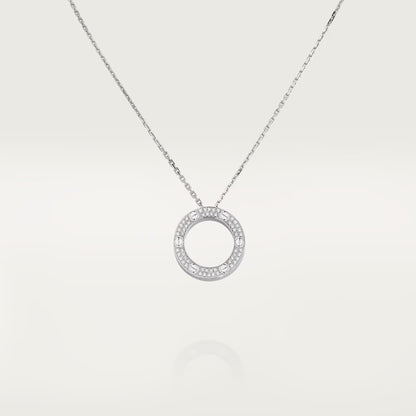 [Blue Tears Jewelry]LOVE NECKLACE 16MM  FULL DIAMOND