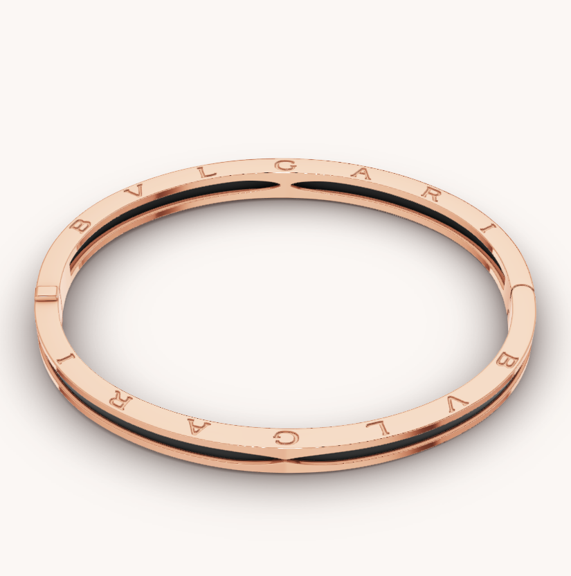 [BLUE TEARS]ZERO 1 PINK GOLD WITH BLACK CERAMIC BRACELET