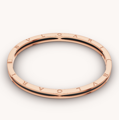 [BLUE TEARS]ZERO 1 PINK GOLD WITH BLACK CERAMIC BRACELET
