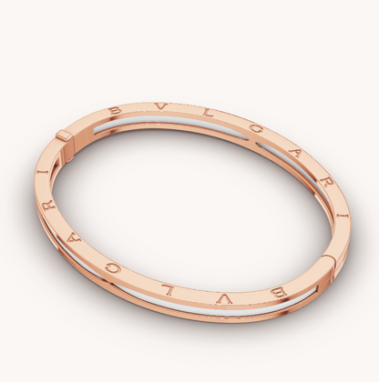[BLUE TEARS]ZERO 1 PINK GOLD WITH WHITE CERAMIC BRACELET