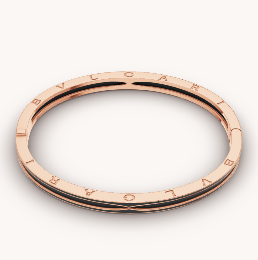 [BLUE TEARS]ZERO 1 PINK GOLD WITH MATTE BLACK CERAMIC BRACELET