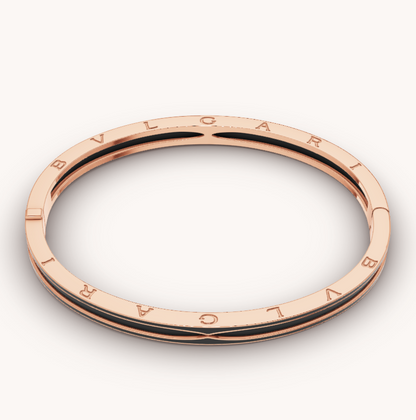 [BLUE TEARS]ZERO 1 PINK GOLD WITH MATTE BLACK CERAMIC BRACELET
