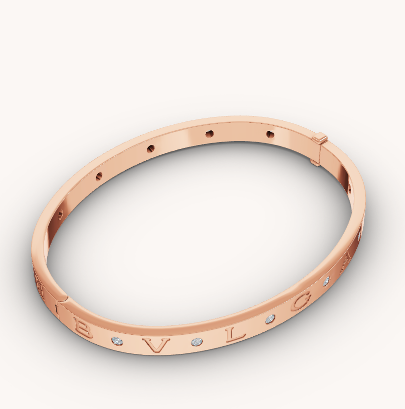 [BLUE TEARS]ZERO 1 PINK GOLD 12 DIAMONDS BRACELET