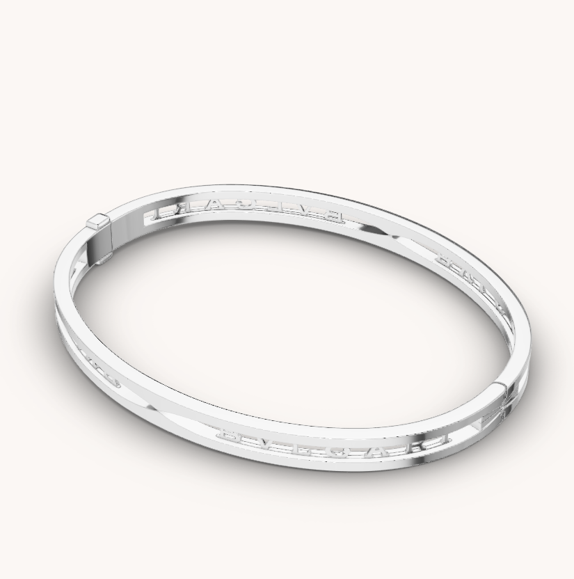 [BLUE TEARS]ZERO 1 SPIRAL LOGO SILVER BRACELET
