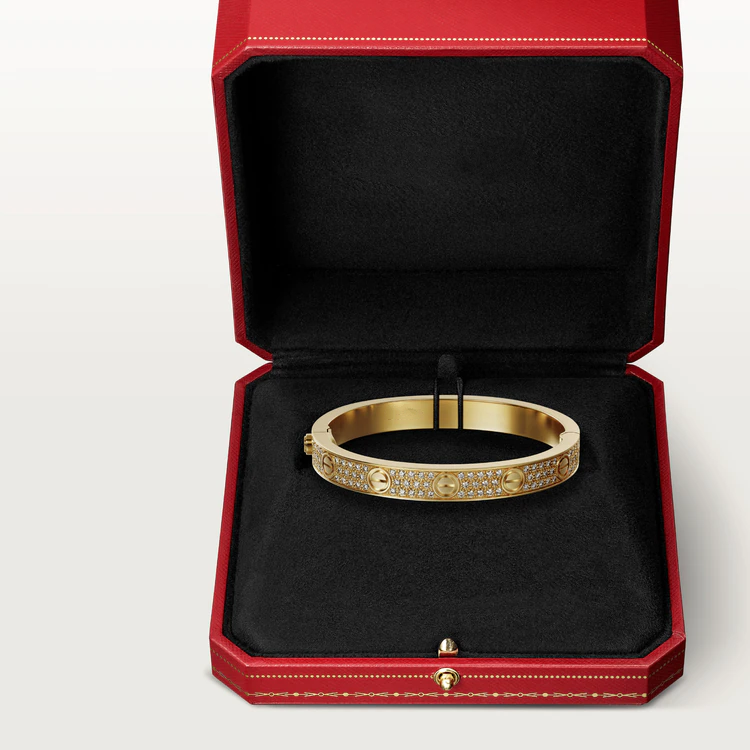 [BLUE TEARS]LOVE BRACELET 6.1MM DIAMOND-PAVED