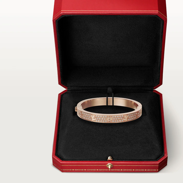 [BLUE TEARS]LOVE BRACELET 6.1MM DIAMOND-PAVED
