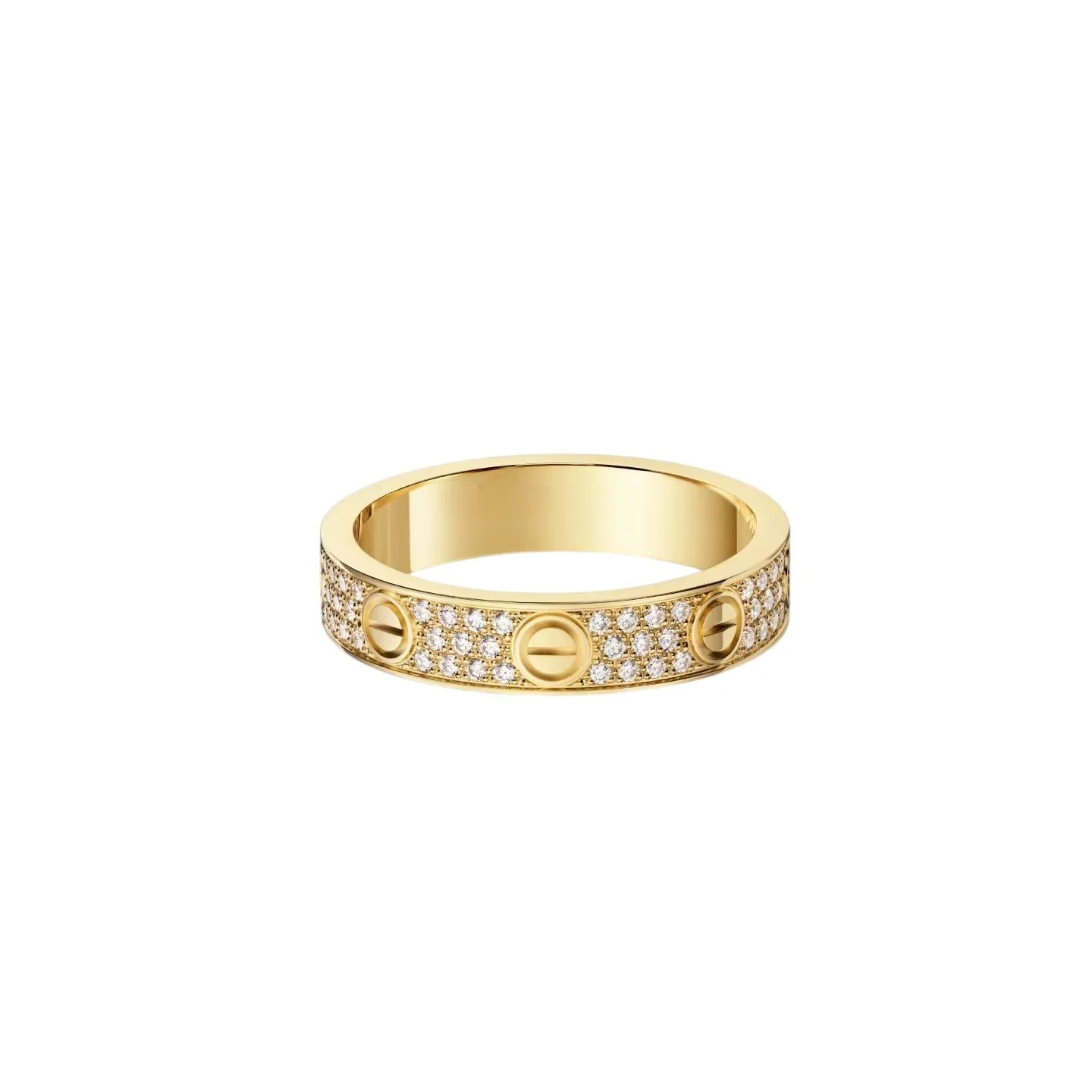 [Blue Tears Jewelry]LOVE RING 4.0MM DIAMOND PAVED