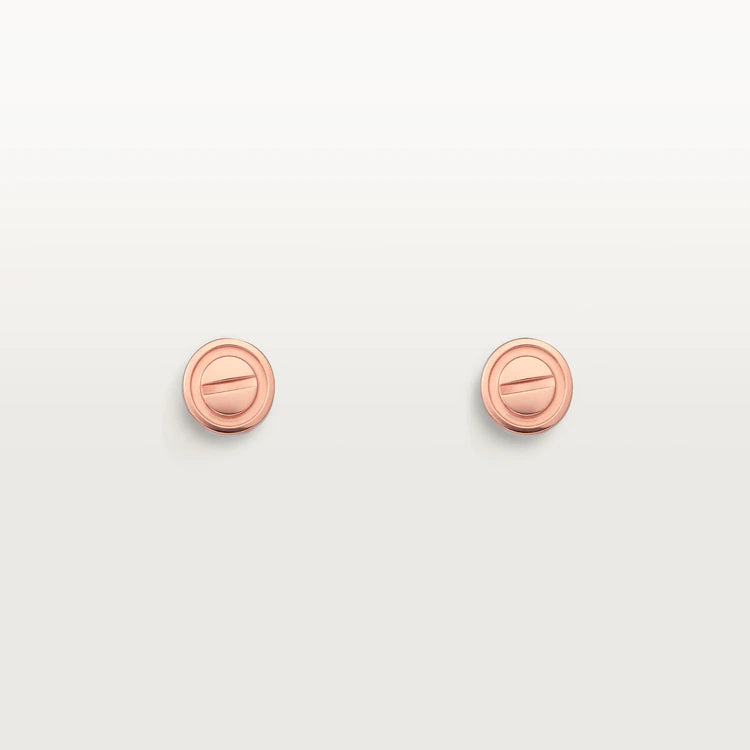 [BLUE TEARS]LOVE EARRINGS PINK GOLD 10MM