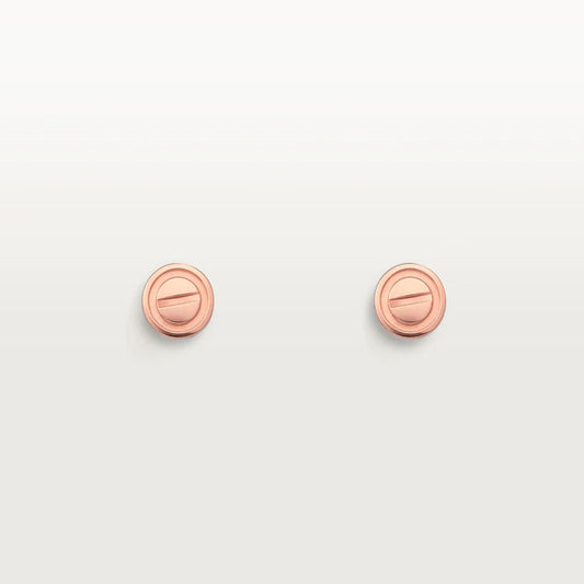 [BLUE TEARS]LOVE EARRINGS PINK GOLD 10MM