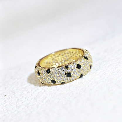 [Blue Tears Jewelry]PANTHERE SPOTTED FULL DIAMOND RING